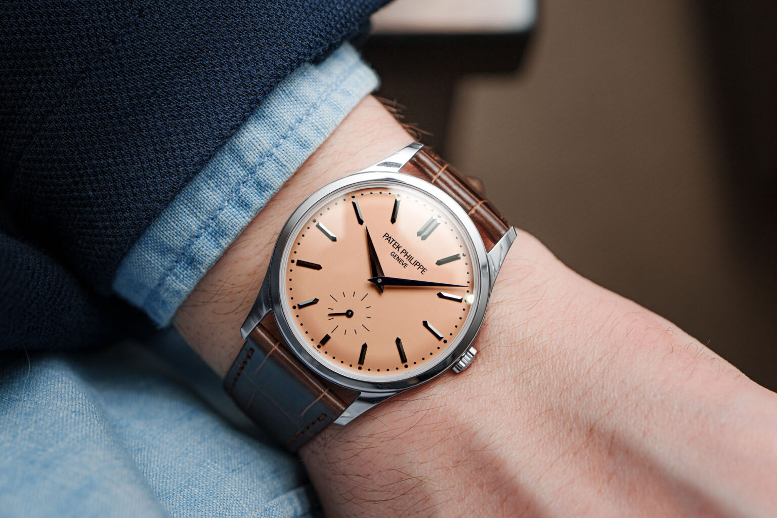 Patek Philippe Salmon Calatrava 6196P Watch