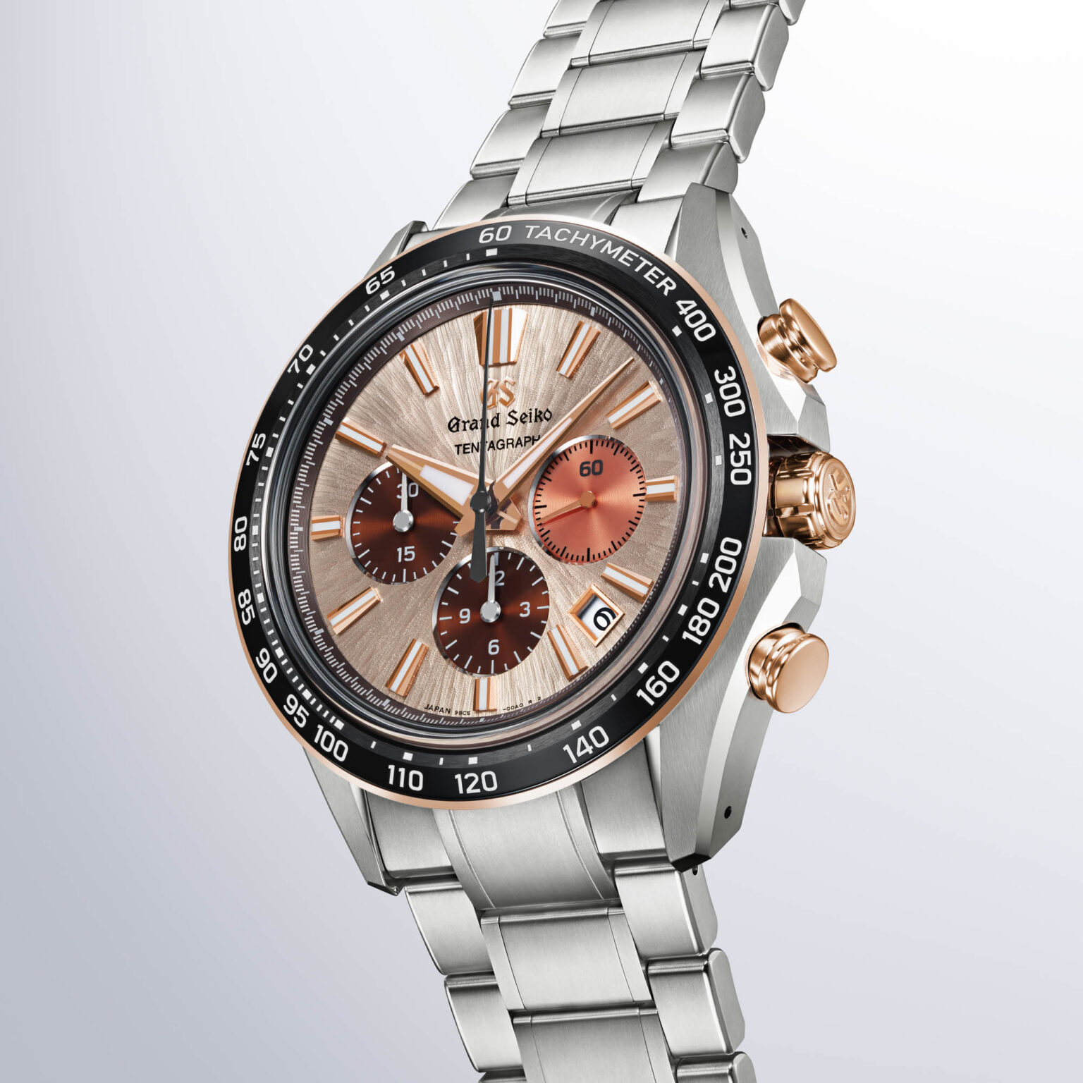 Grand Seiko Tentagraph SLGC006 نمای جلو — ساعت مچی کرونوگراف دو رنگ