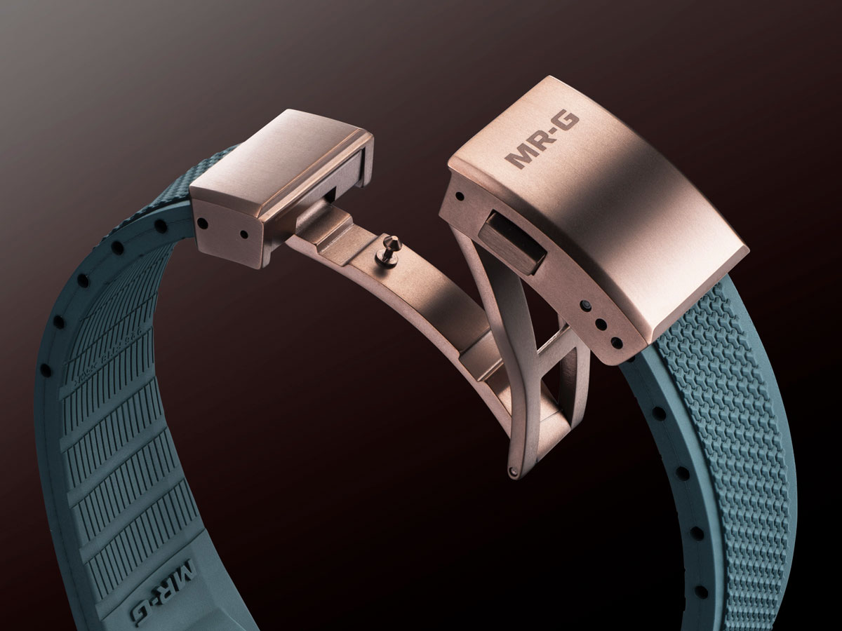 بند فلورو-روبر Casio MRG-B2000KT-3A — بافت دوطرفه