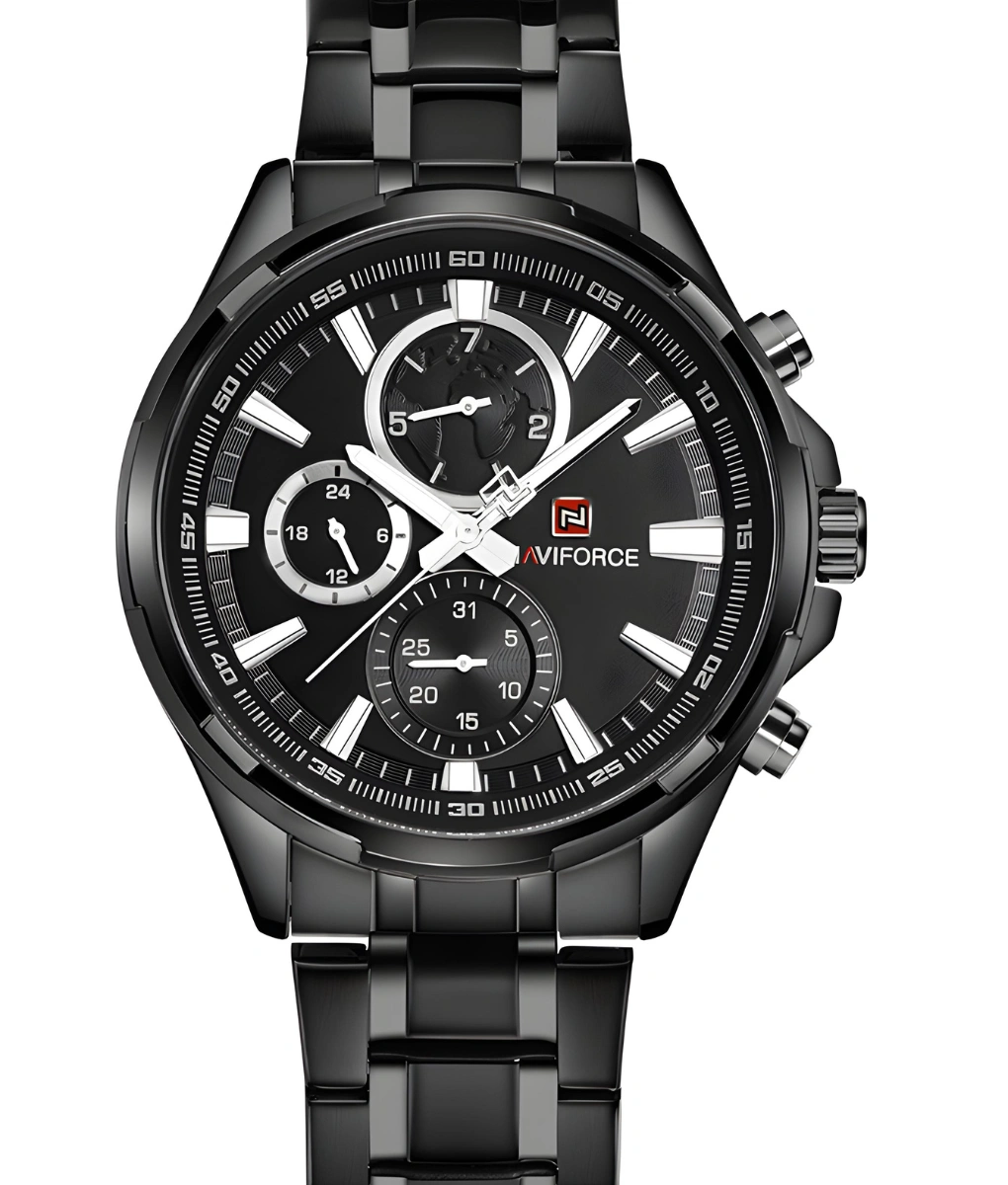 ساعت مچی نیوی فوری naviforce بند فلزی مدل NF9089