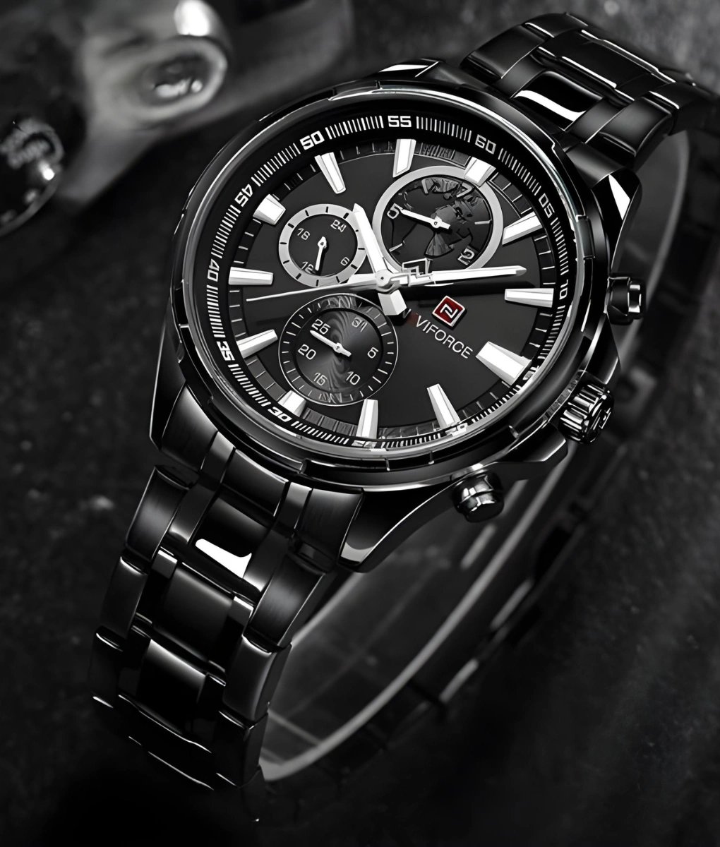 ساعت مچی نیوی فوری naviforce بند فلزی مدل NF9089