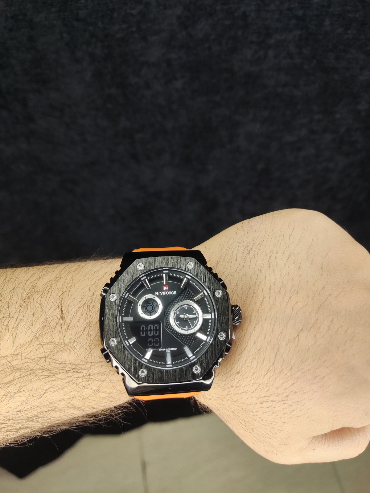 ساعت مچی مردانه تیوی فورس naviforce بند سیلیکونی مدلnf9216